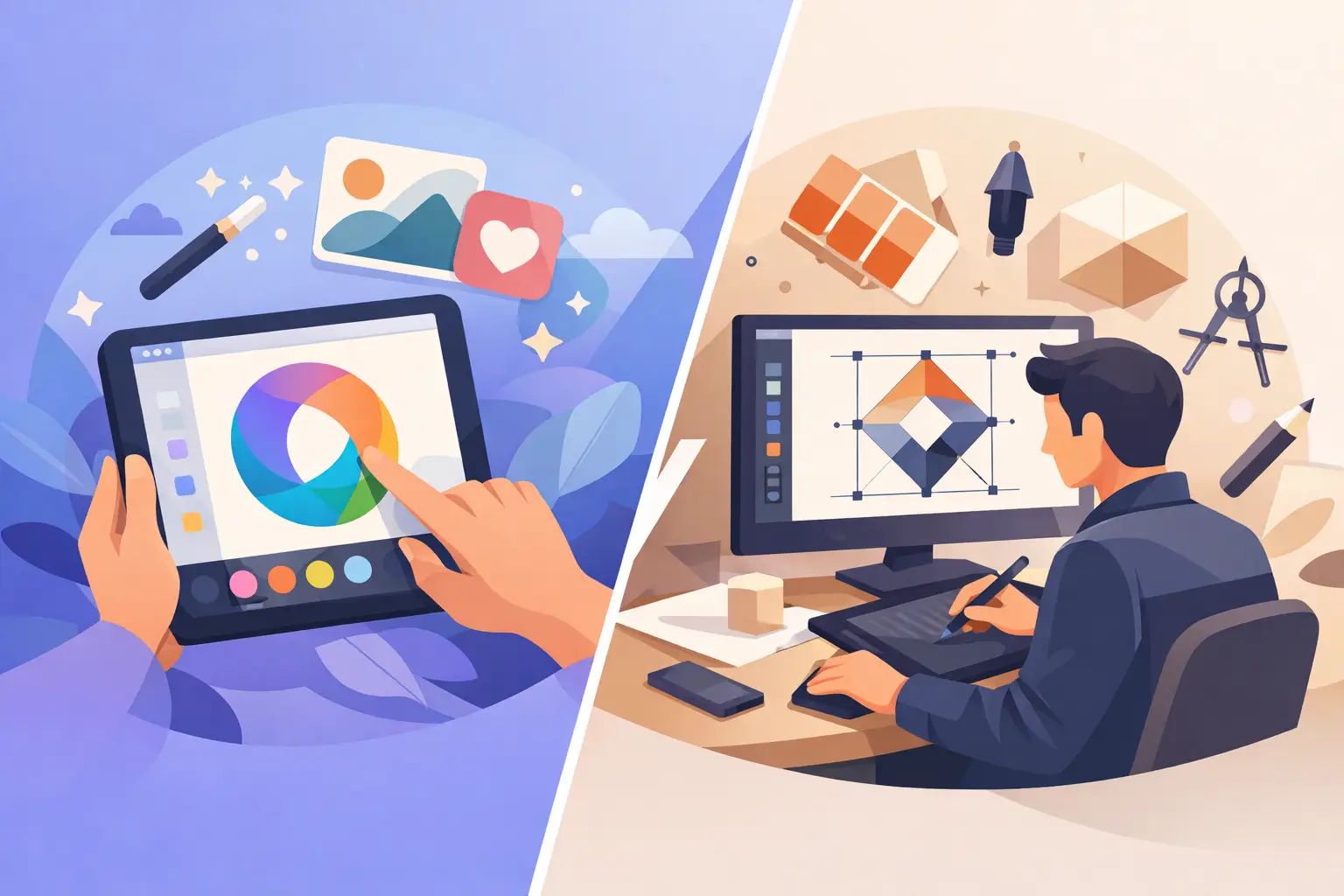 Canva Logo Versus Professional Designer