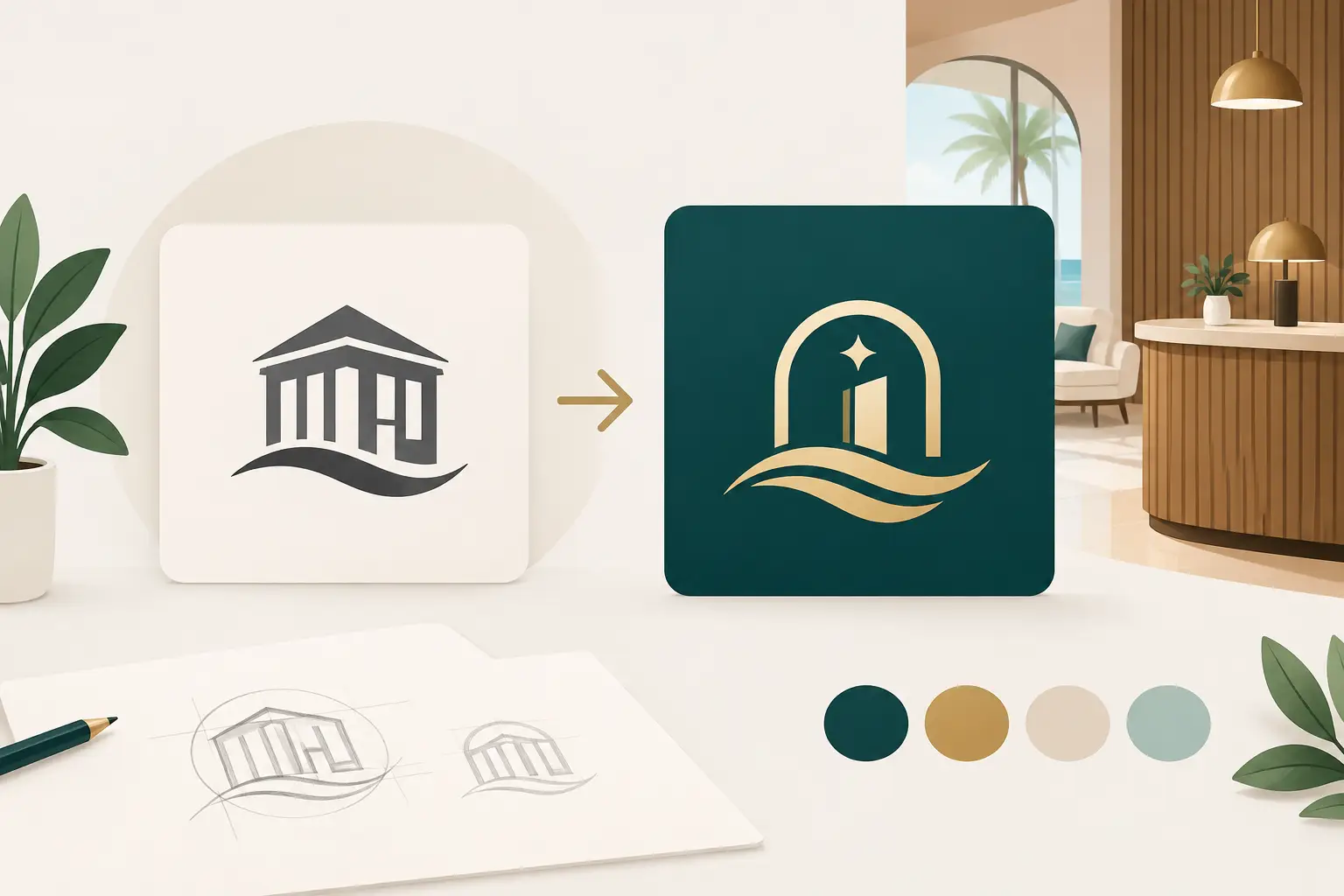 Logo Redesign for a Hospitality Business